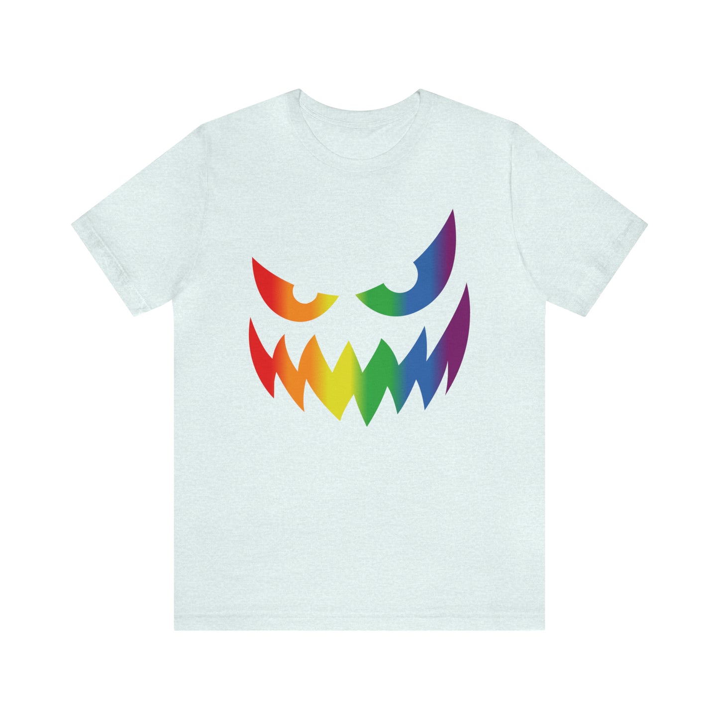 Rainbow Jack-o-Lantern - Halloween 🎃 Tee - Front Design