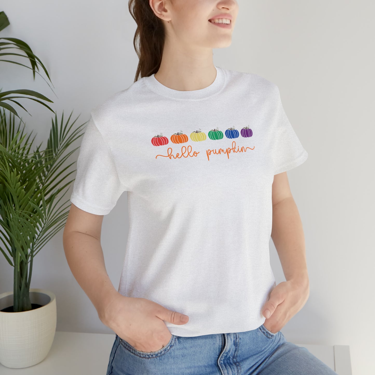 Hello Pumpkin - Halloween 🎃 Tee - Front Design