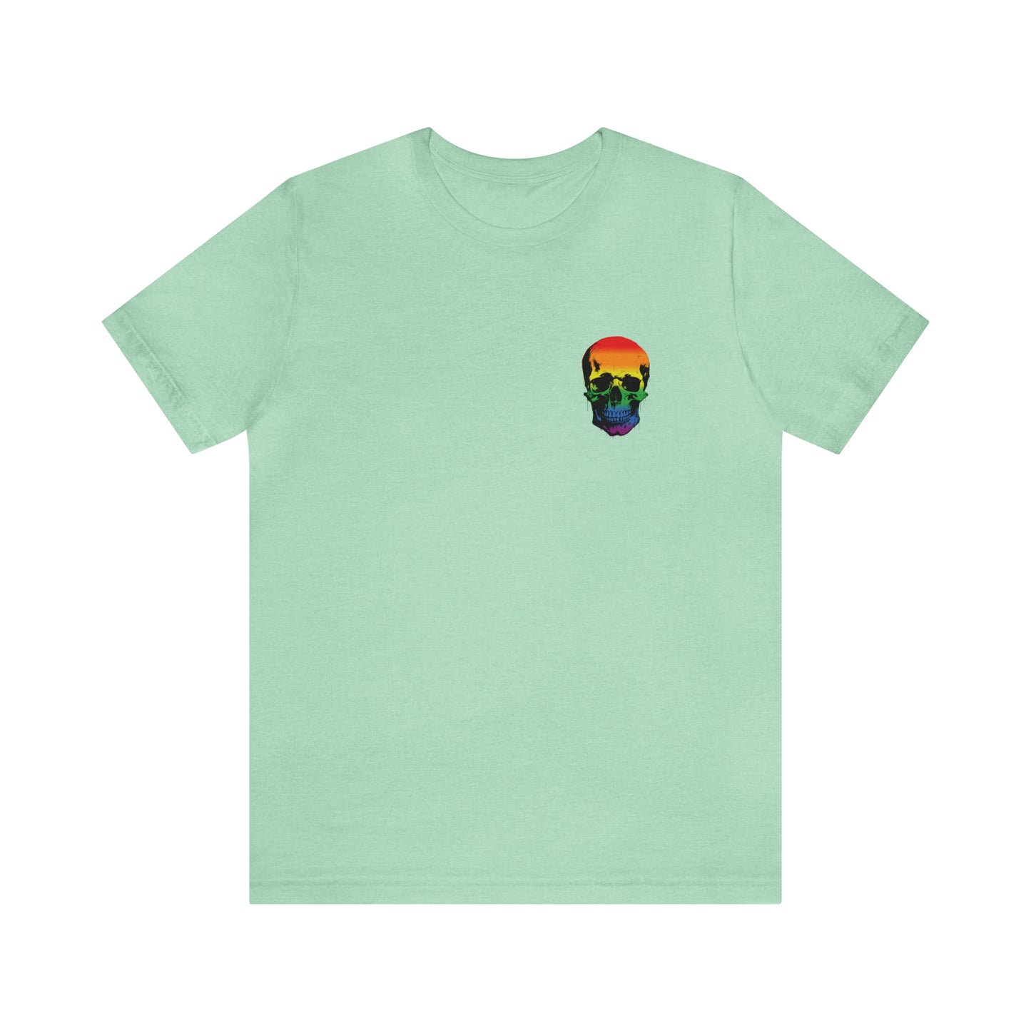 Haunted House w Rainbow Moon - Halloween 🎃Tee - Back Design