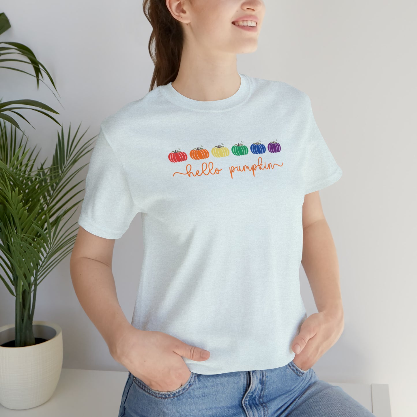 Hello Pumpkin - Halloween 🎃 Tee - Front Design