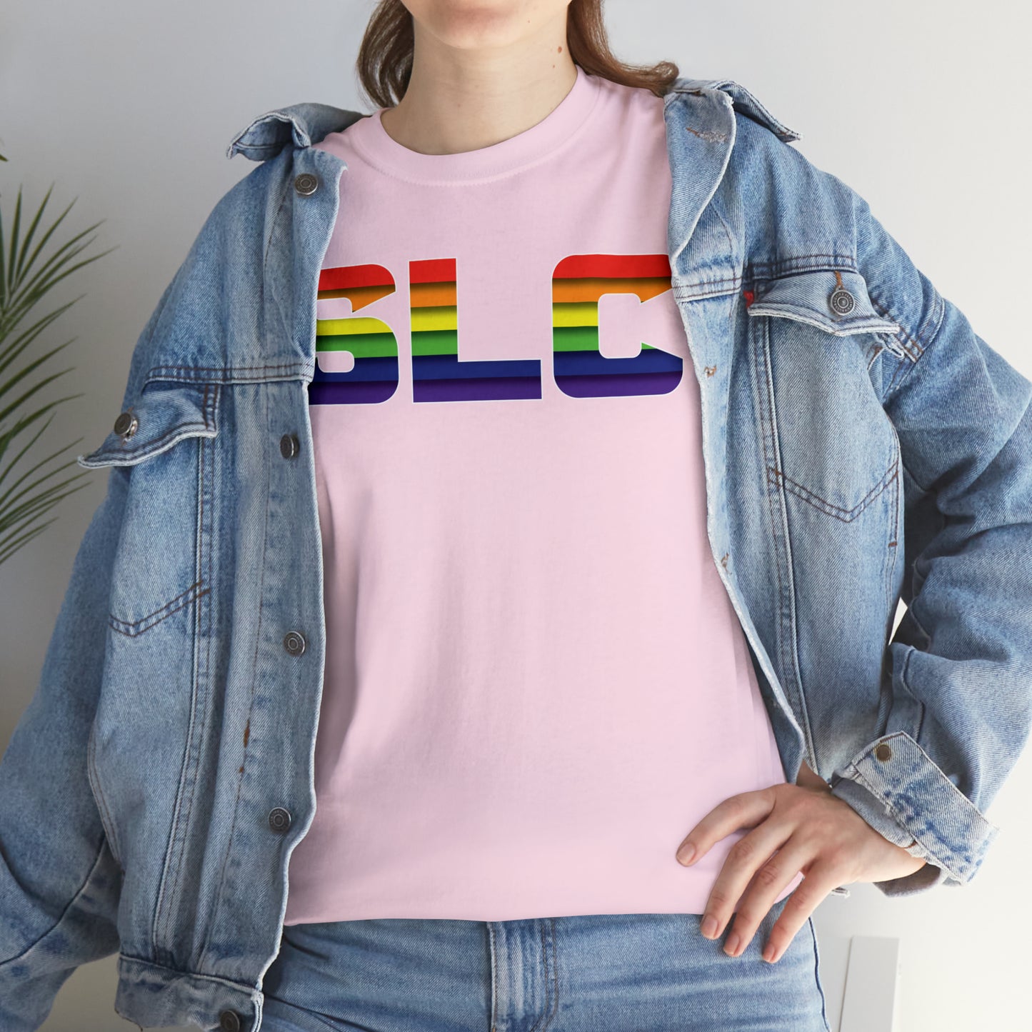 SLC Utah Pride T-Shirt - Horizontal Pride Flag