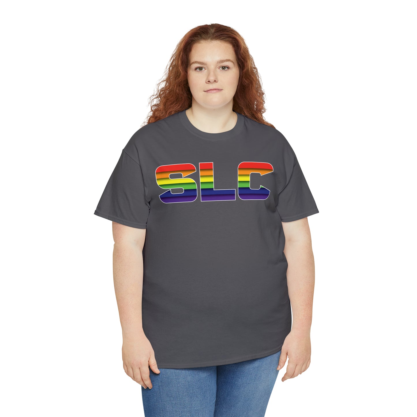 SLC Utah Pride T-Shirt - Horizontal Pride Flag