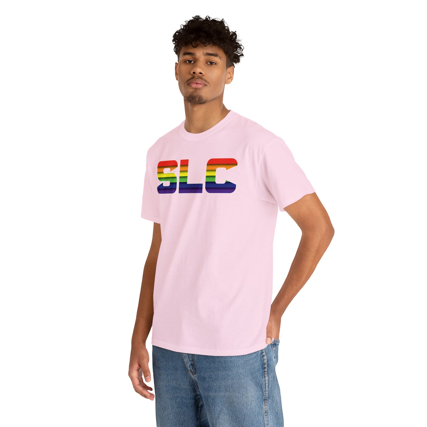 SLC Utah Pride T-Shirt - Horizontal Pride Flag