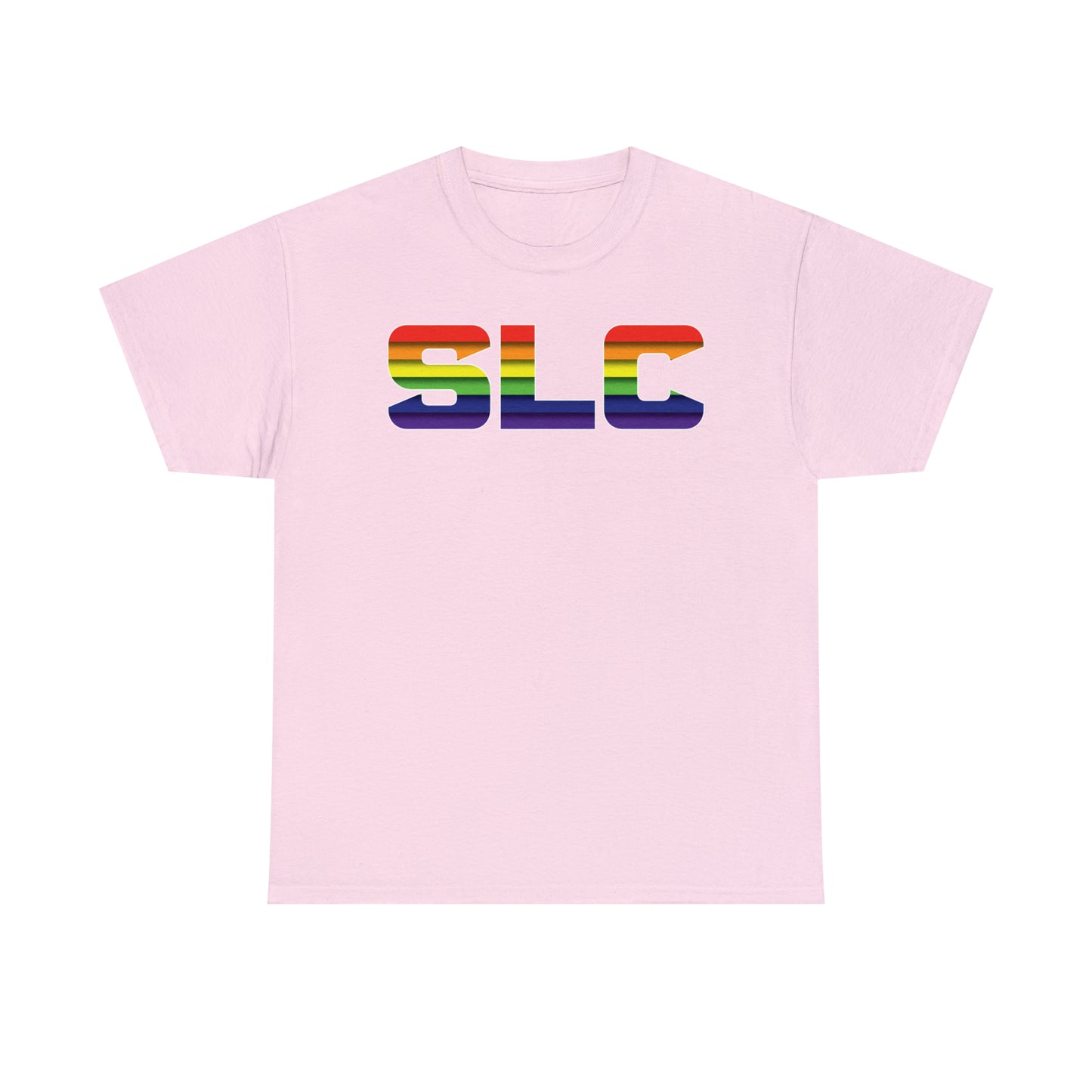 SLC Utah Pride T-Shirt - Horizontal Pride Flag