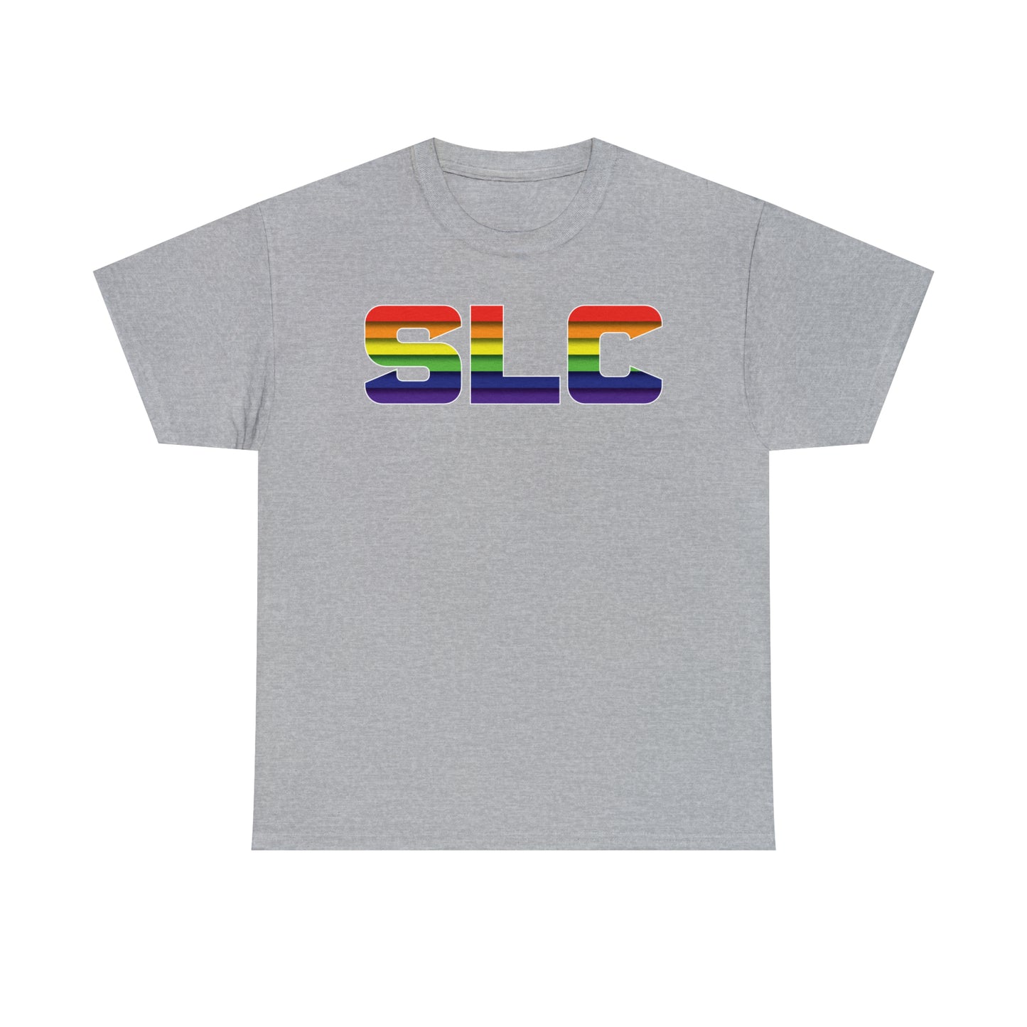 SLC Utah Pride T-Shirt - Horizontal Pride Flag