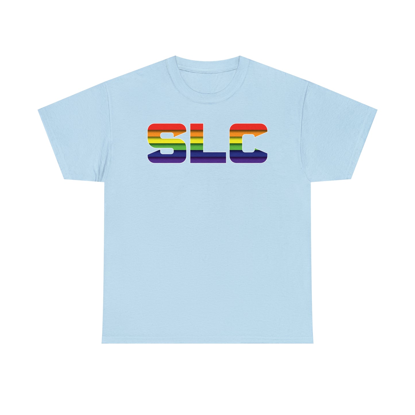 SLC Utah Pride T-Shirt - Horizontal Pride Flag