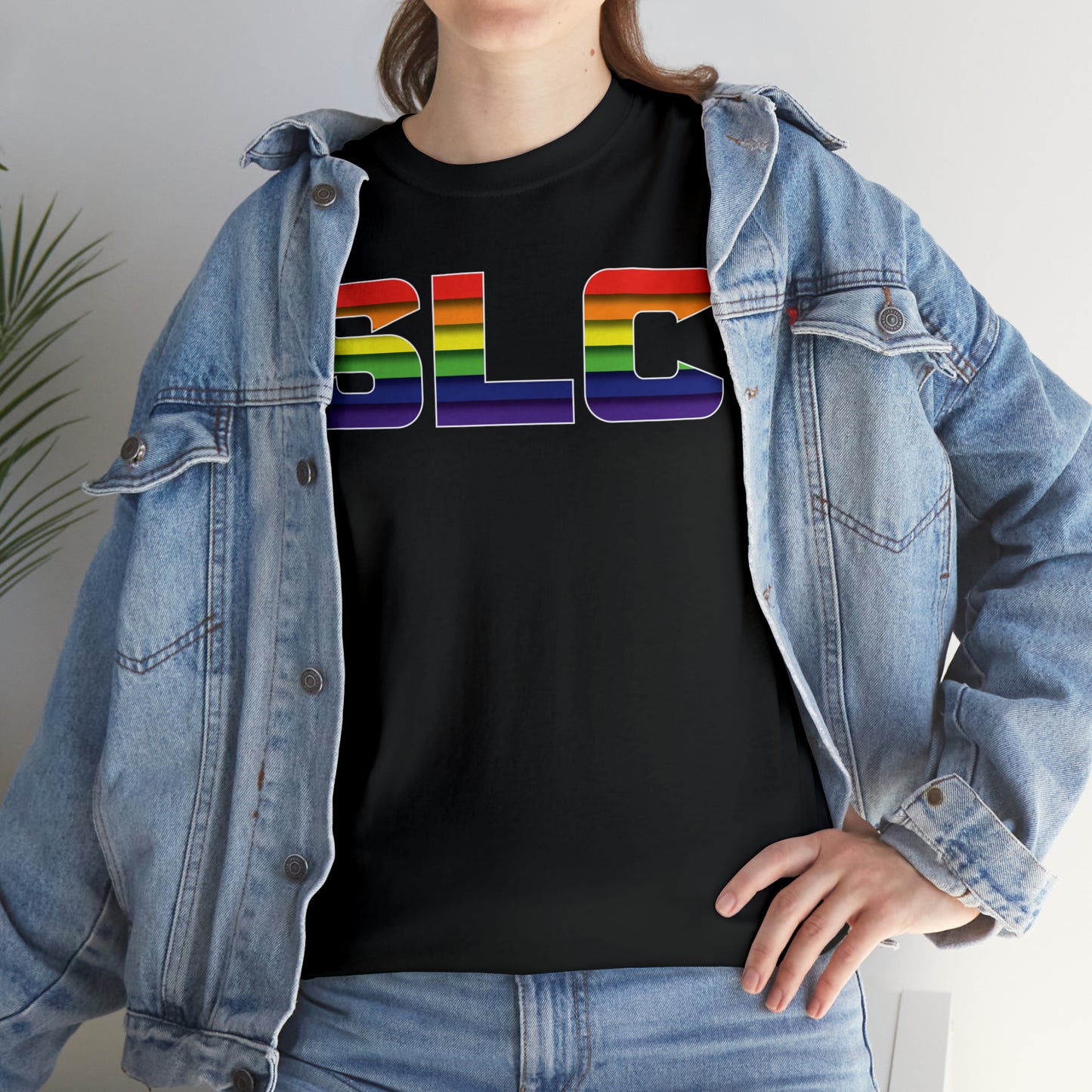 SLC Utah Pride T-Shirt - Horizontal Pride Flag