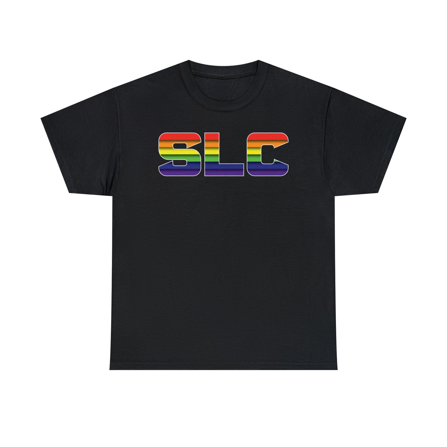 SLC Utah Pride T-Shirt - Horizontal Pride Flag