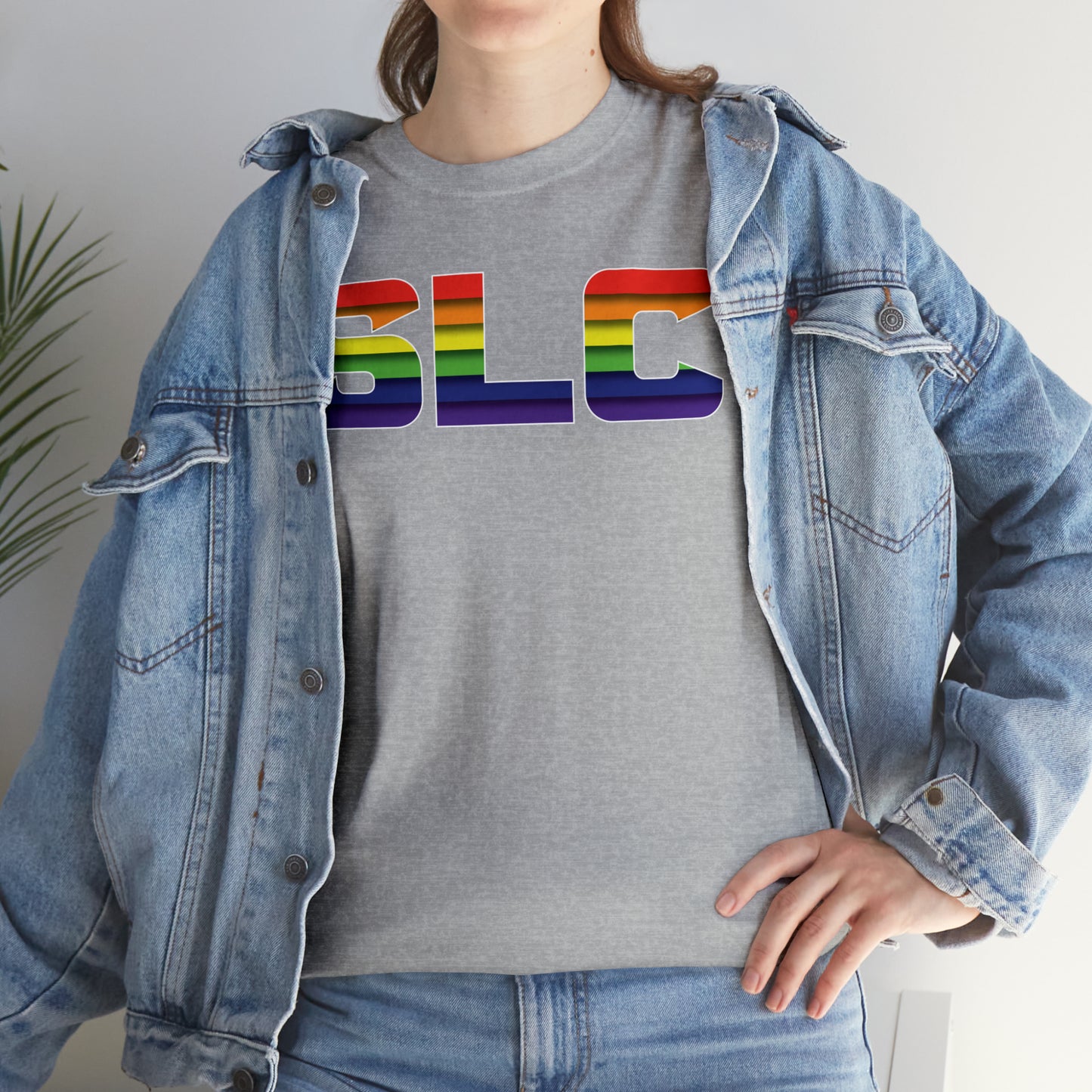 SLC Utah Pride T-Shirt - Horizontal Pride Flag