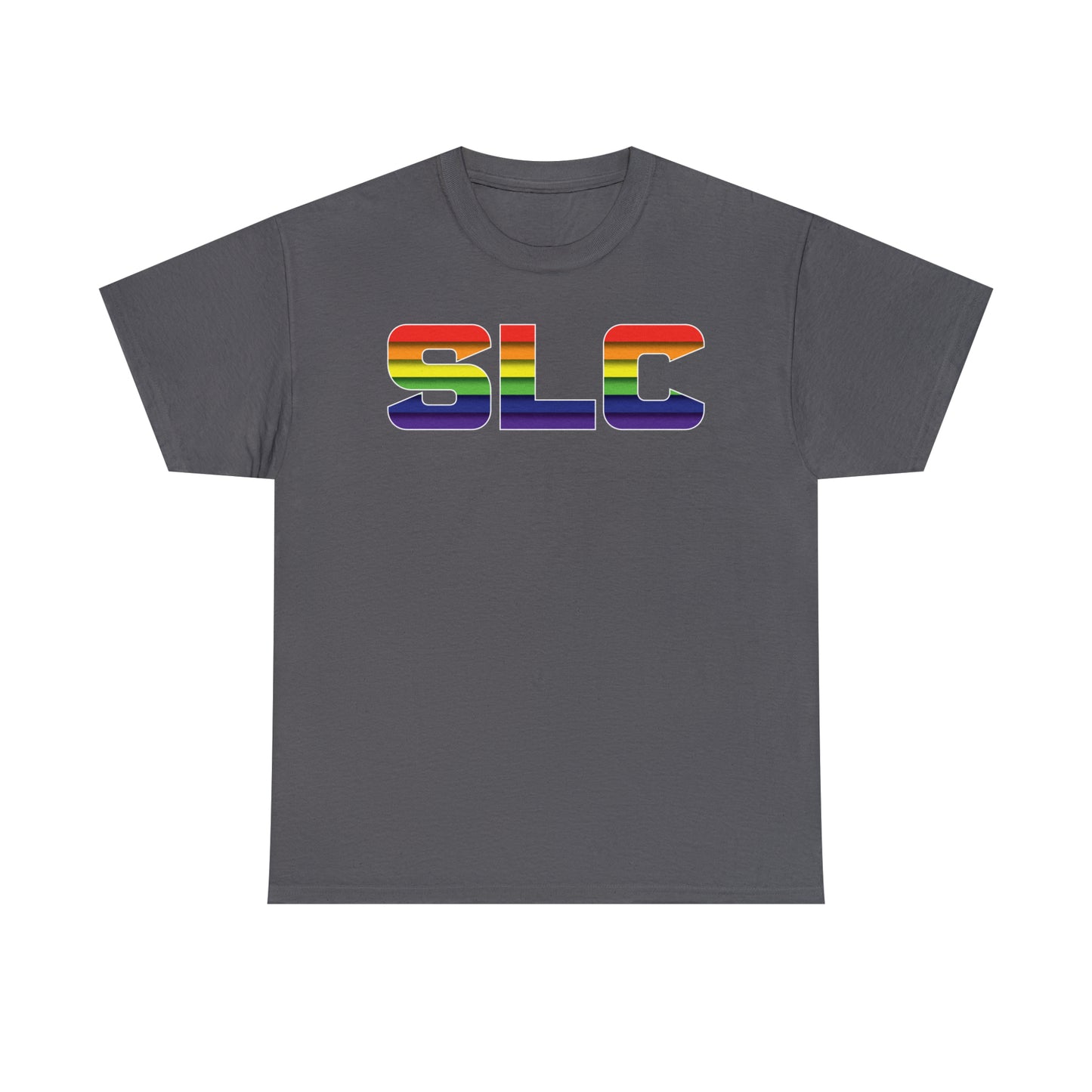 SLC Utah Pride T-Shirt - Horizontal Pride Flag